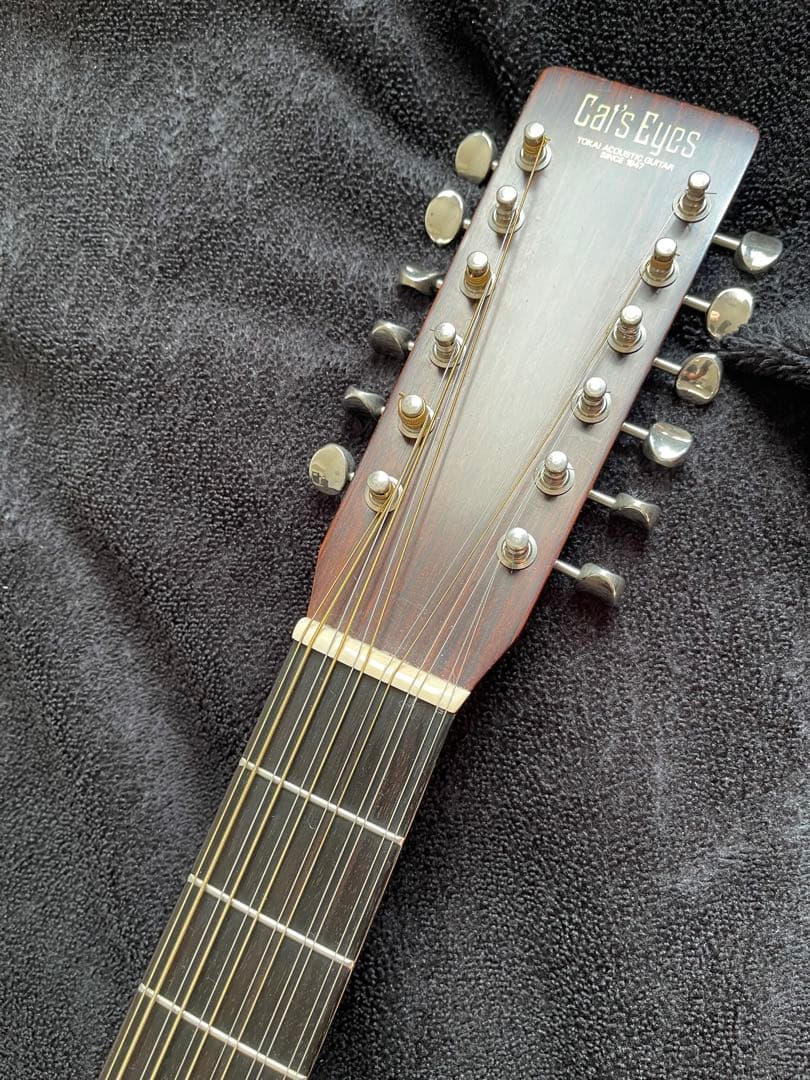 専用商品TOKAI Cat's Eyes オール単板 12弦ギター ブルーケース