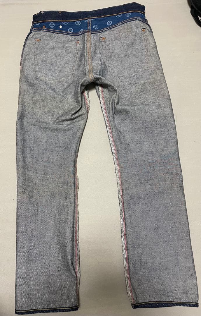 桃太郎ジーンズ G004-MB 日本製 銅丹 濃紺 桃耳セルビッチW33