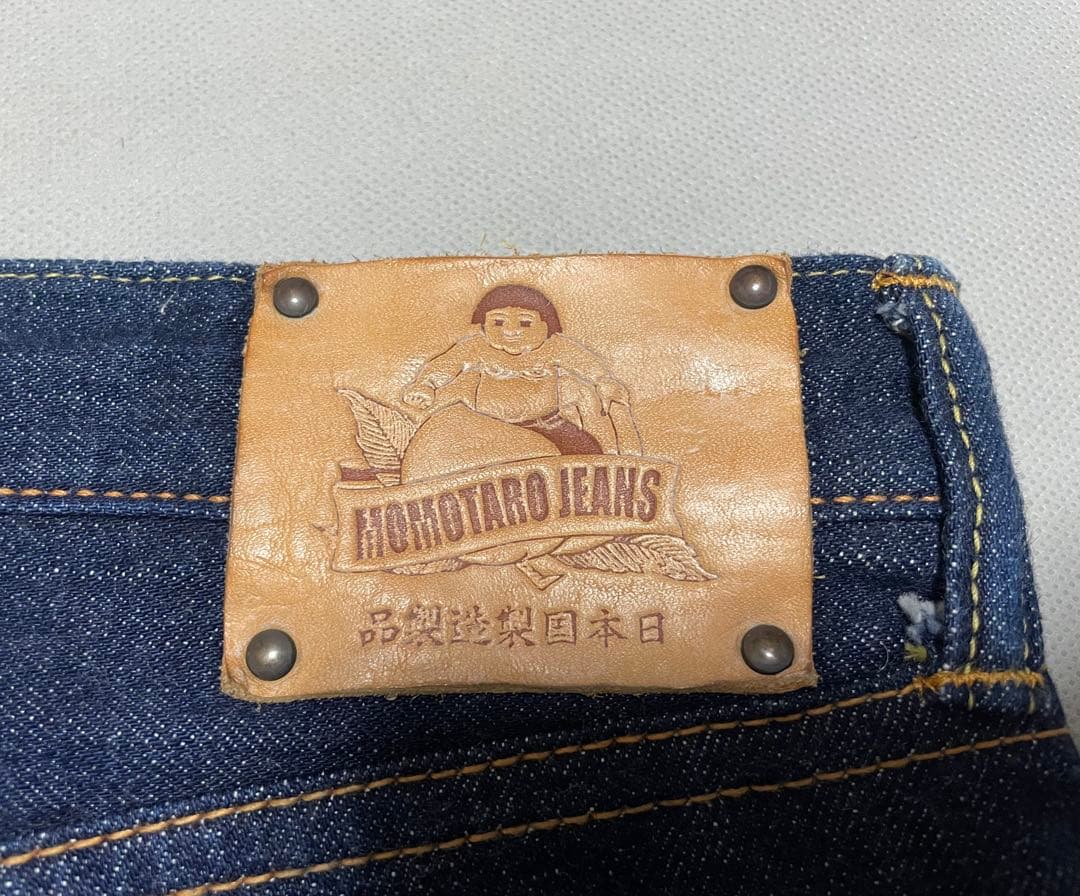 桃太郎ジーンズ G004-MB 日本製 銅丹 濃紺 桃耳セルビッチW33