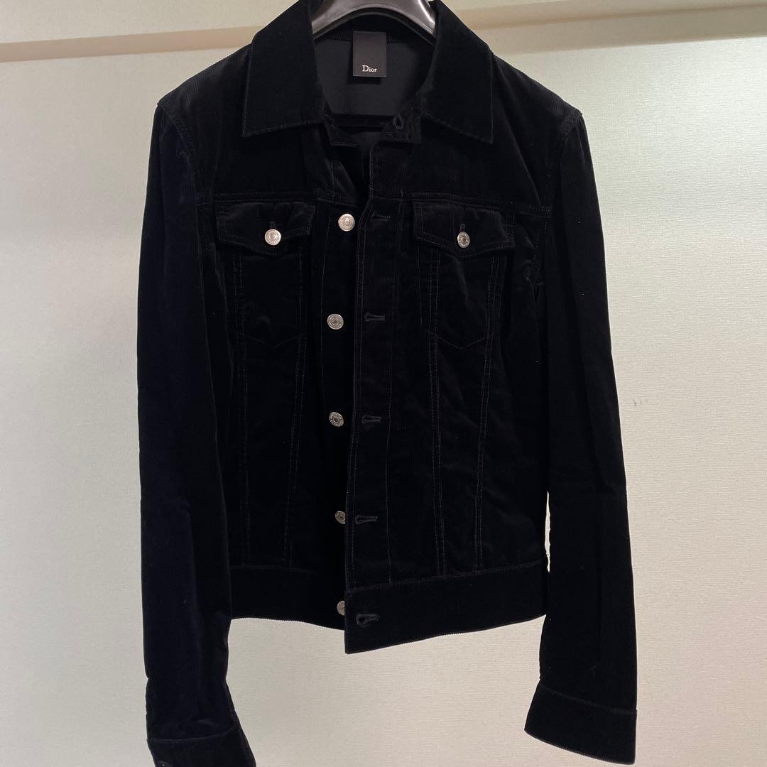 値下げ！ディオール　黒 コーデュロイ デニムジャケット