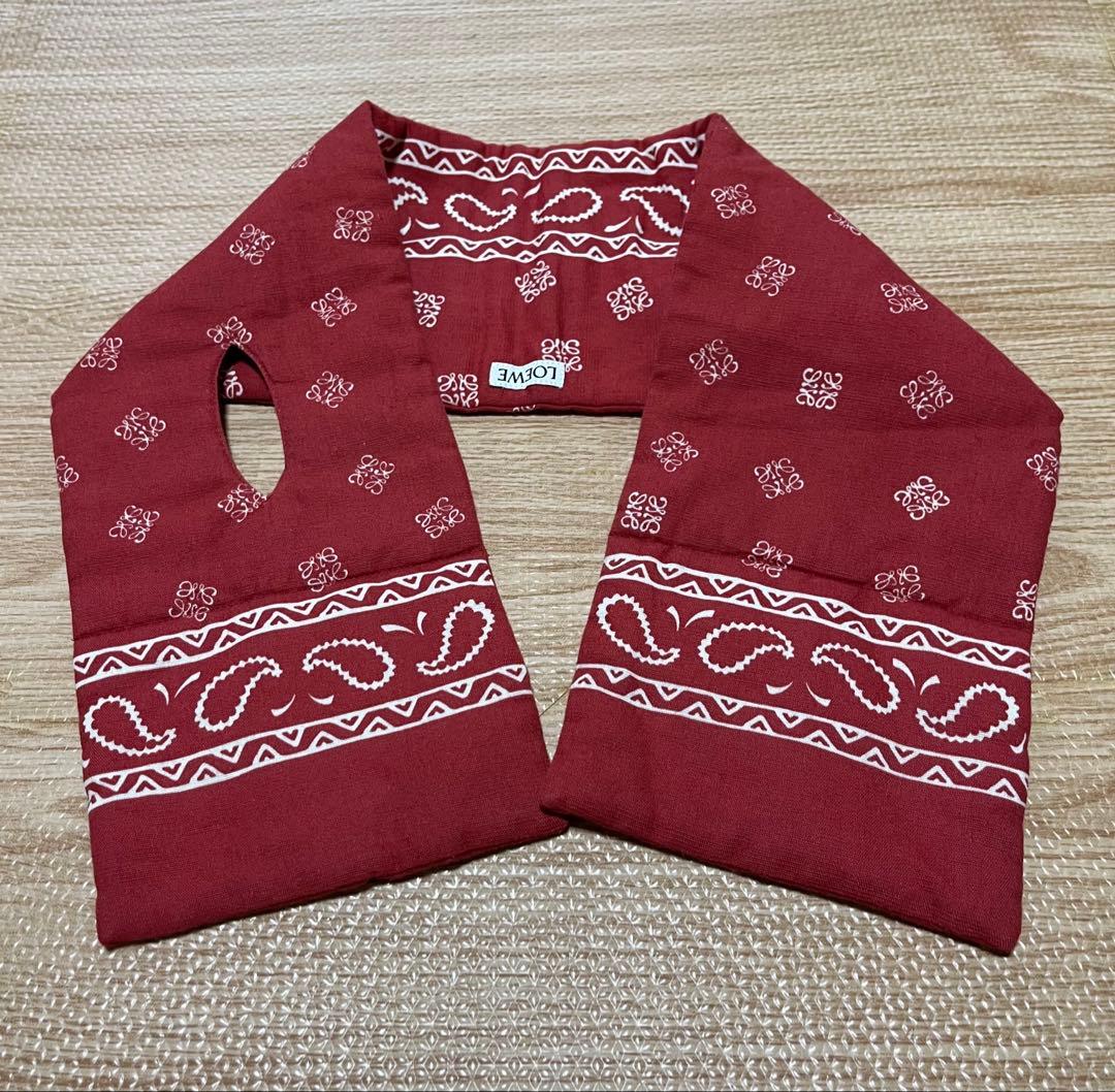 美品 メンズ LOEWE (ロエベ ) ペイズリー風バンダナ柄ストール