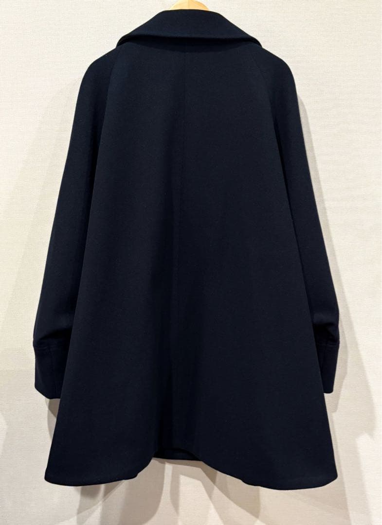 GUコージーメルトンケープコートXLサイズネイビー　ポンチョ　新品　　　ジーユー