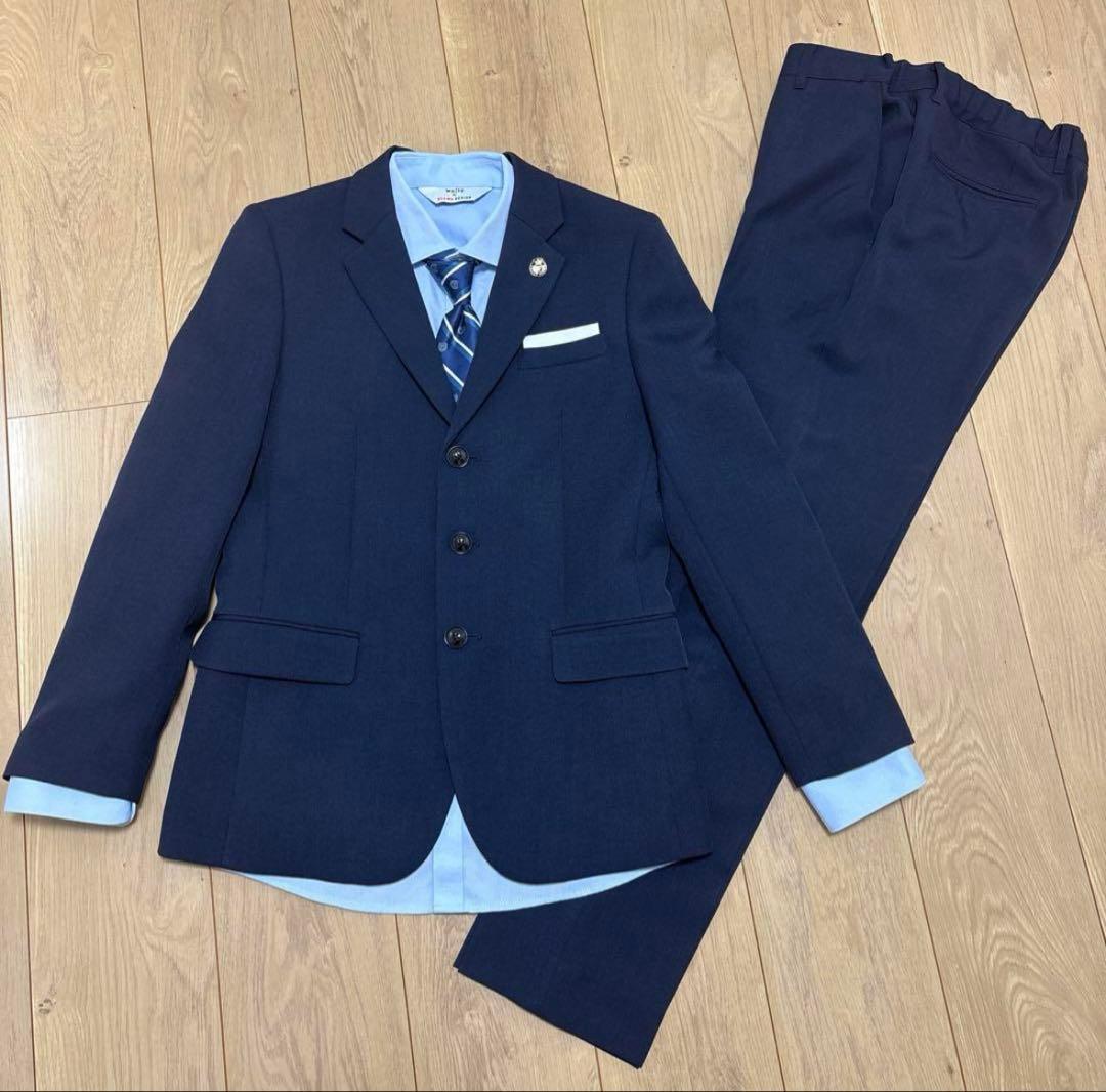 美品 waltz by BEAMS DESIGN ネイビー スーツ 160