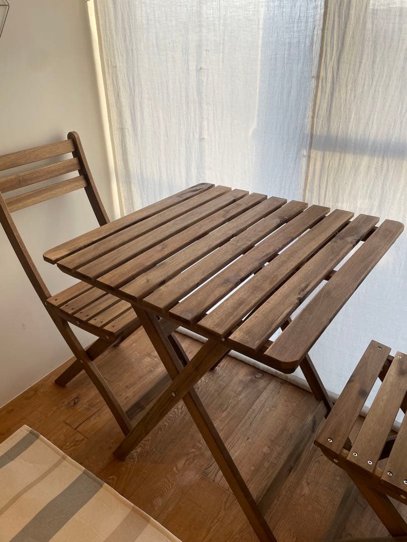 美品！IKEA　屋外 ガーデン　アウトドア　テーブルチェアセット