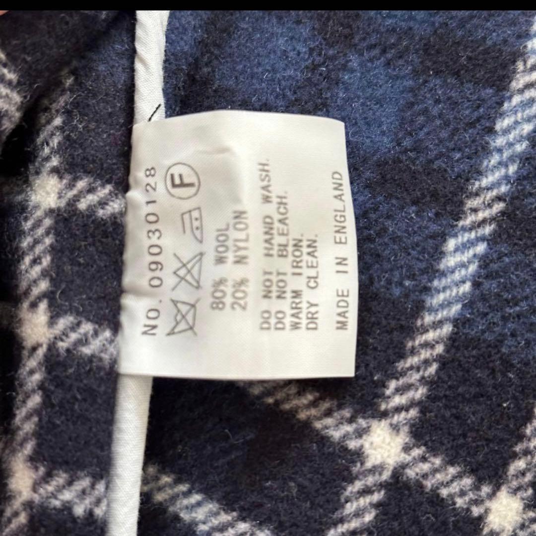 【美品】グローバーオール ダッフルコート ネイビー イングランド製　英国製　別注