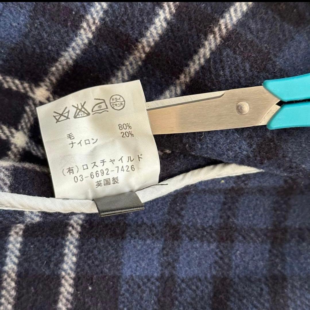 【美品】グローバーオール ダッフルコート ネイビー イングランド製　英国製　別注