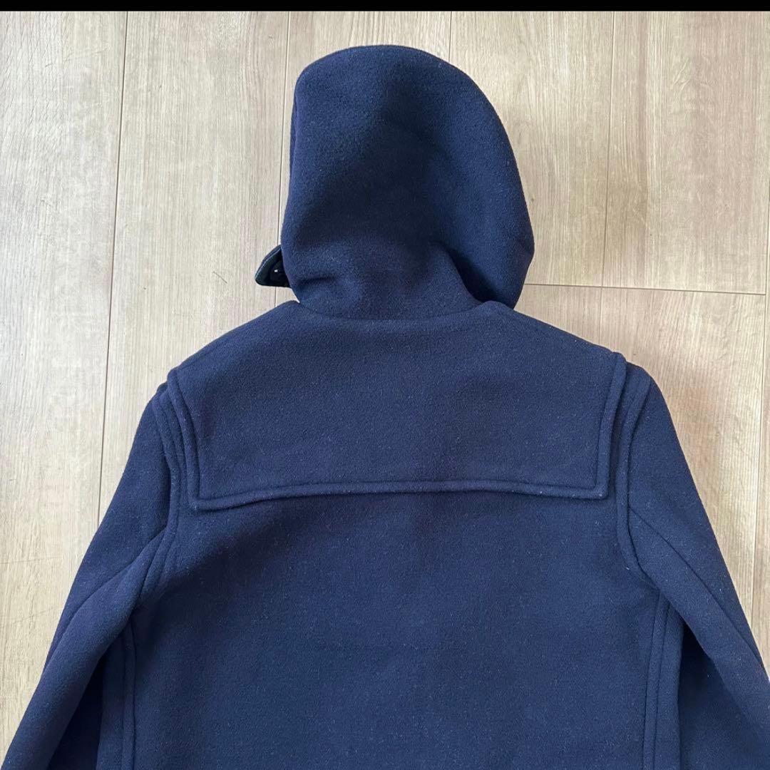 【美品】グローバーオール ダッフルコート ネイビー イングランド製　英国製　別注