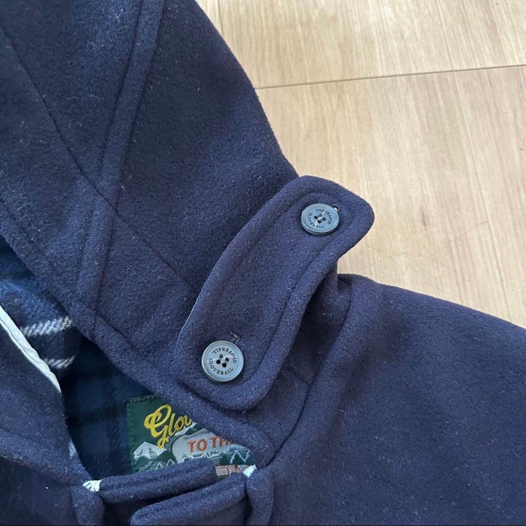 【美品】グローバーオール ダッフルコート ネイビー イングランド製　英国製　別注