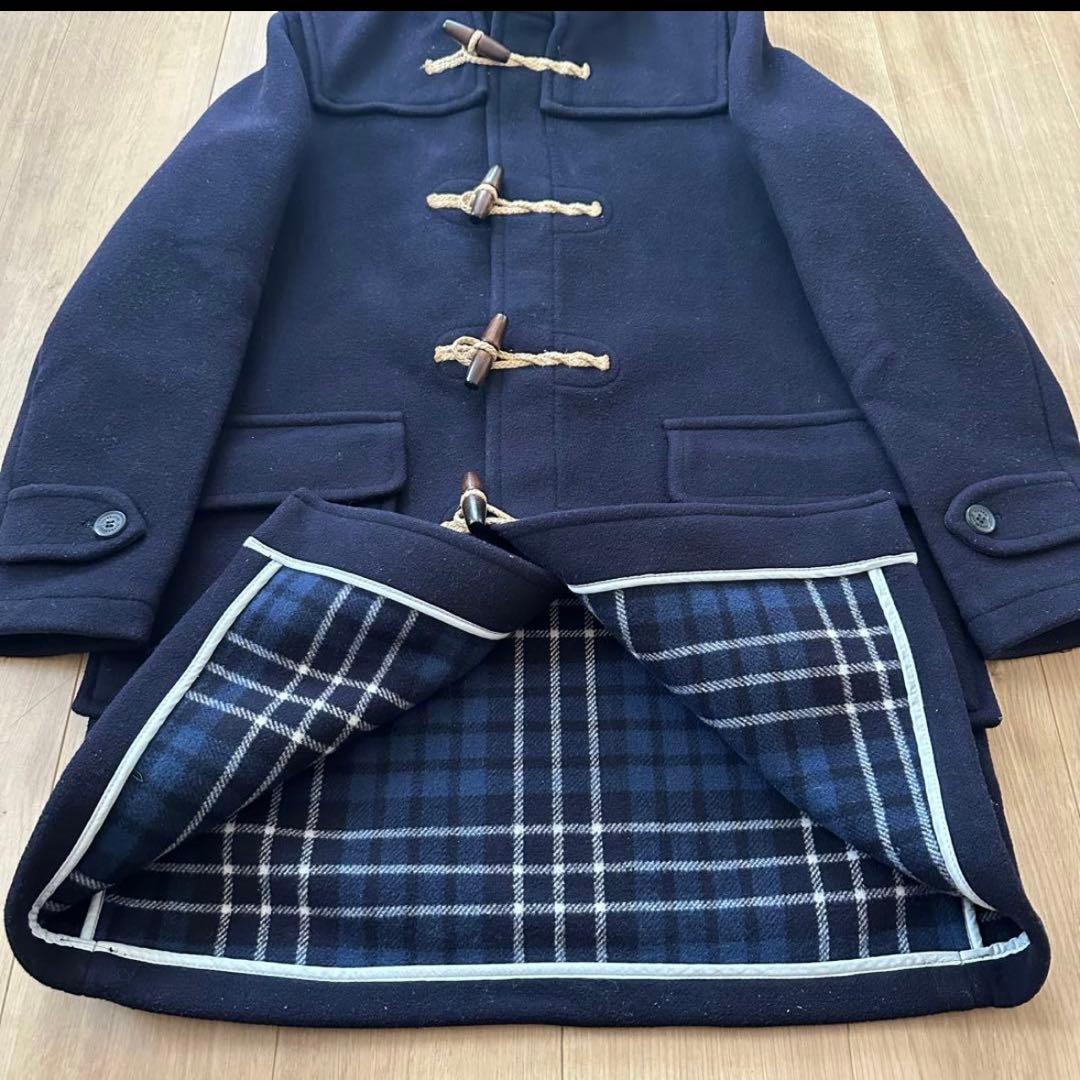 【美品】グローバーオール ダッフルコート ネイビー イングランド製　英国製　別注