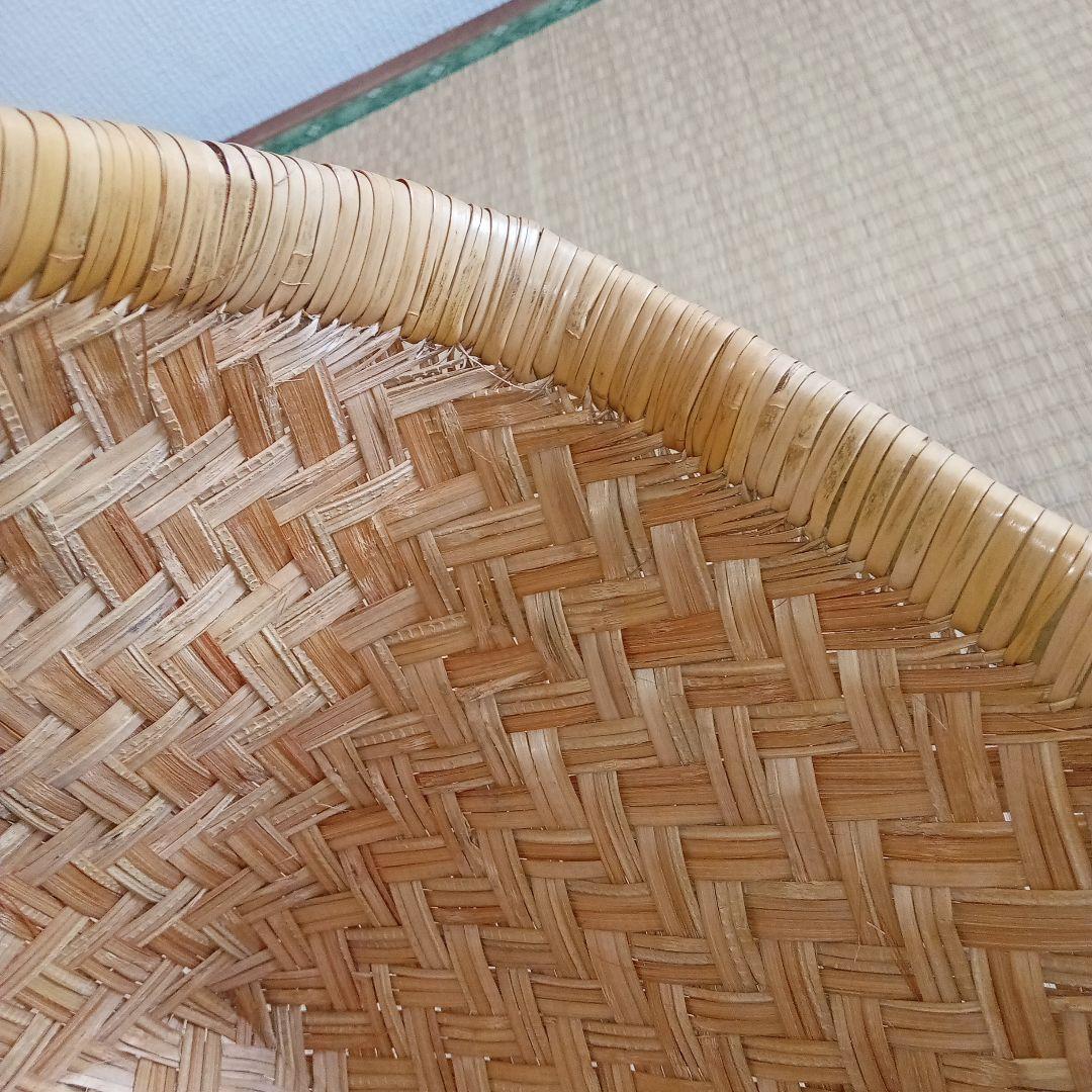 鳥越すず竹竹細工行李かご(大型67cm)