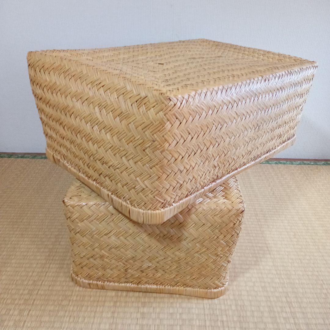 鳥越すず竹竹細工行李かご(大型67cm)