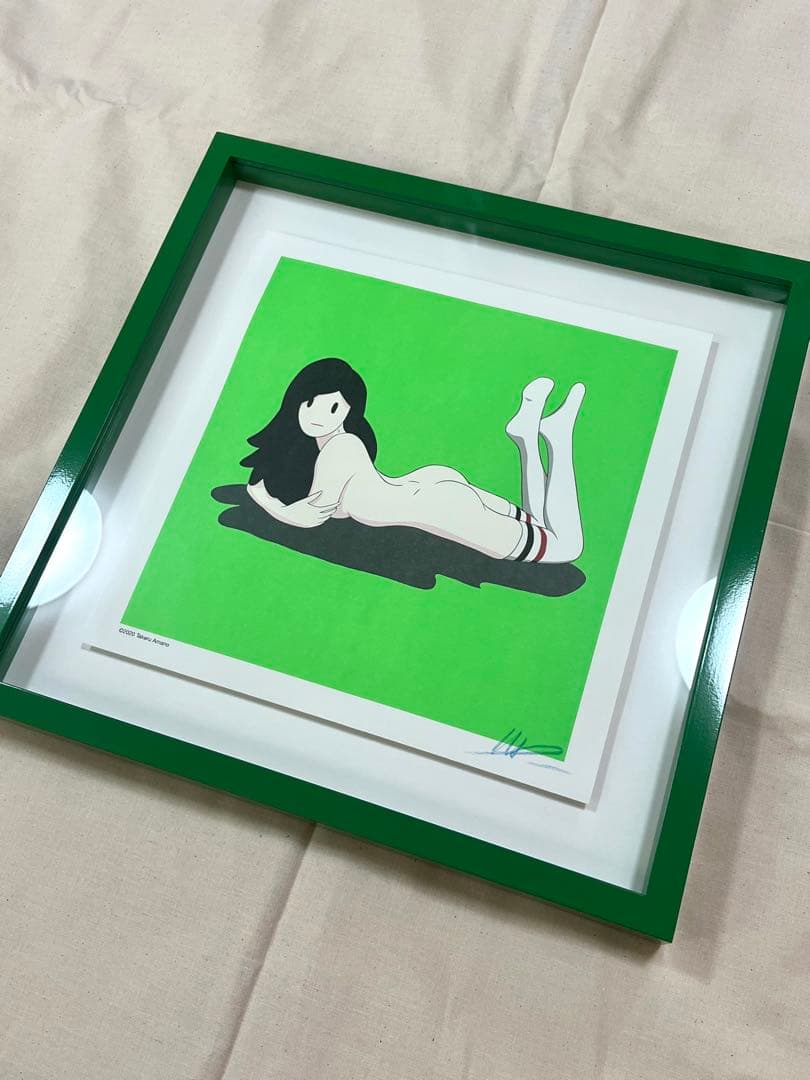 天野タケル【サイン入りNEON GREEN『Venus』オフセットプリント】