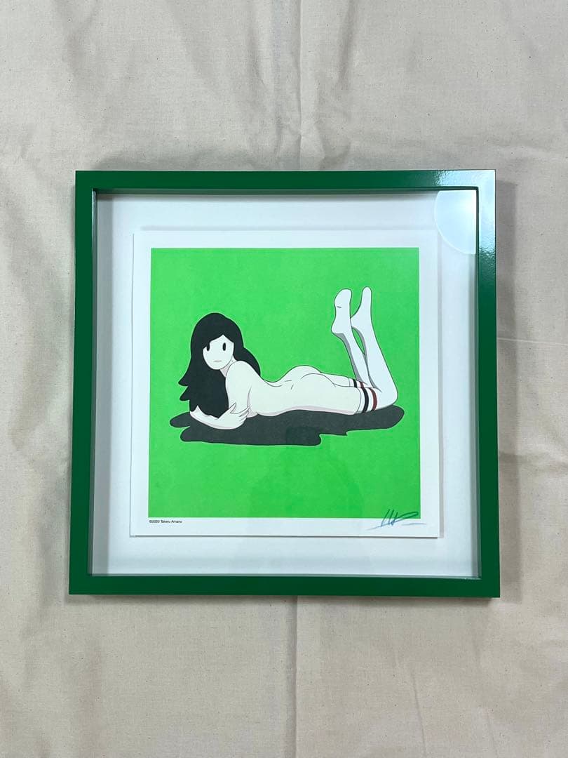 天野タケル【サイン入りNEON GREEN『Venus』オフセットプリント】