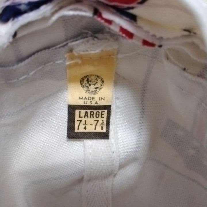 80s90s　ハーレーダビッドソンNo1　ハット　USA製　総柄　ヴィンテージ