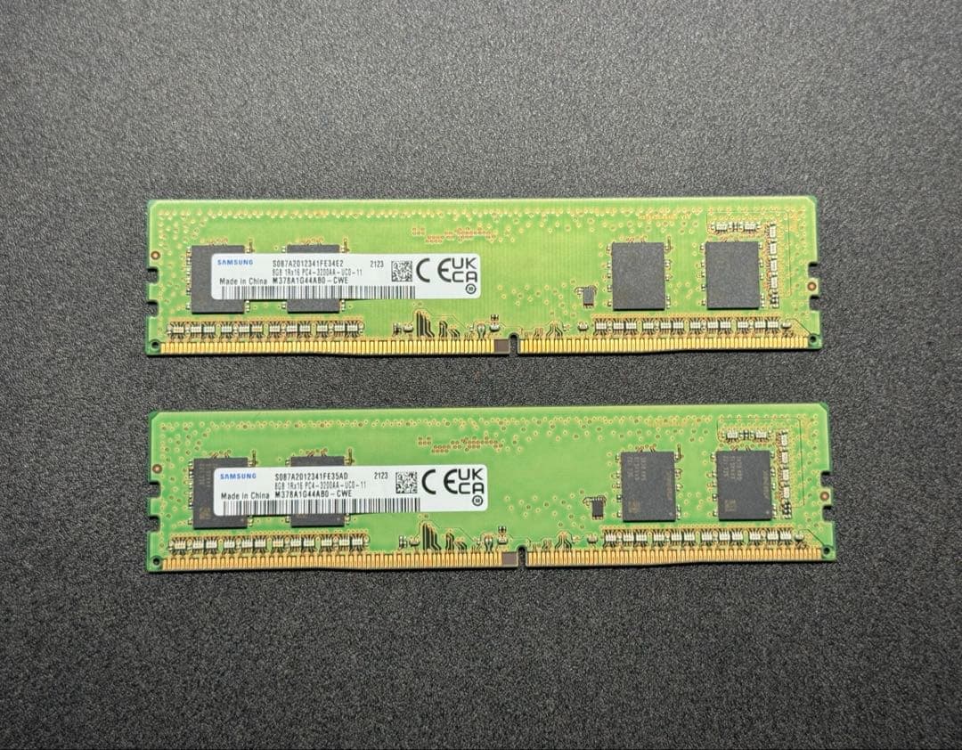 【2枚セット】SAMSUNG DDR4-3200 16GB (8GB×2)
