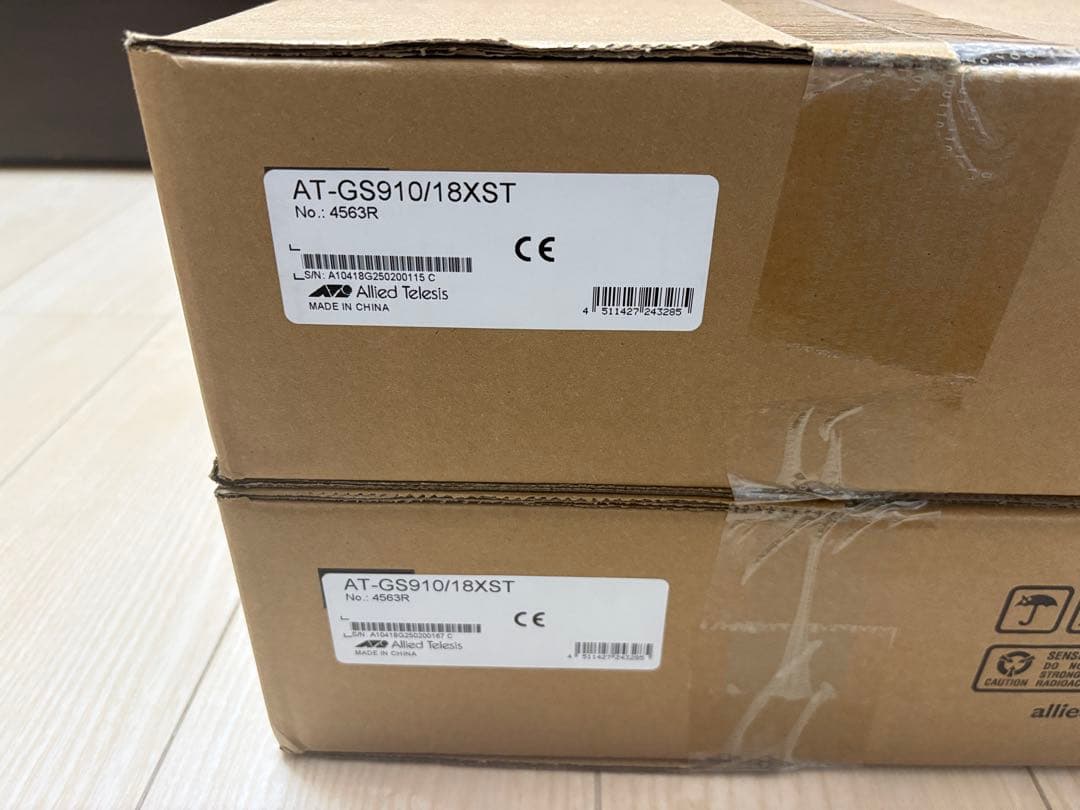 未開封 2台 アライドテレシス AT-GS910／18XST ／ 4563R