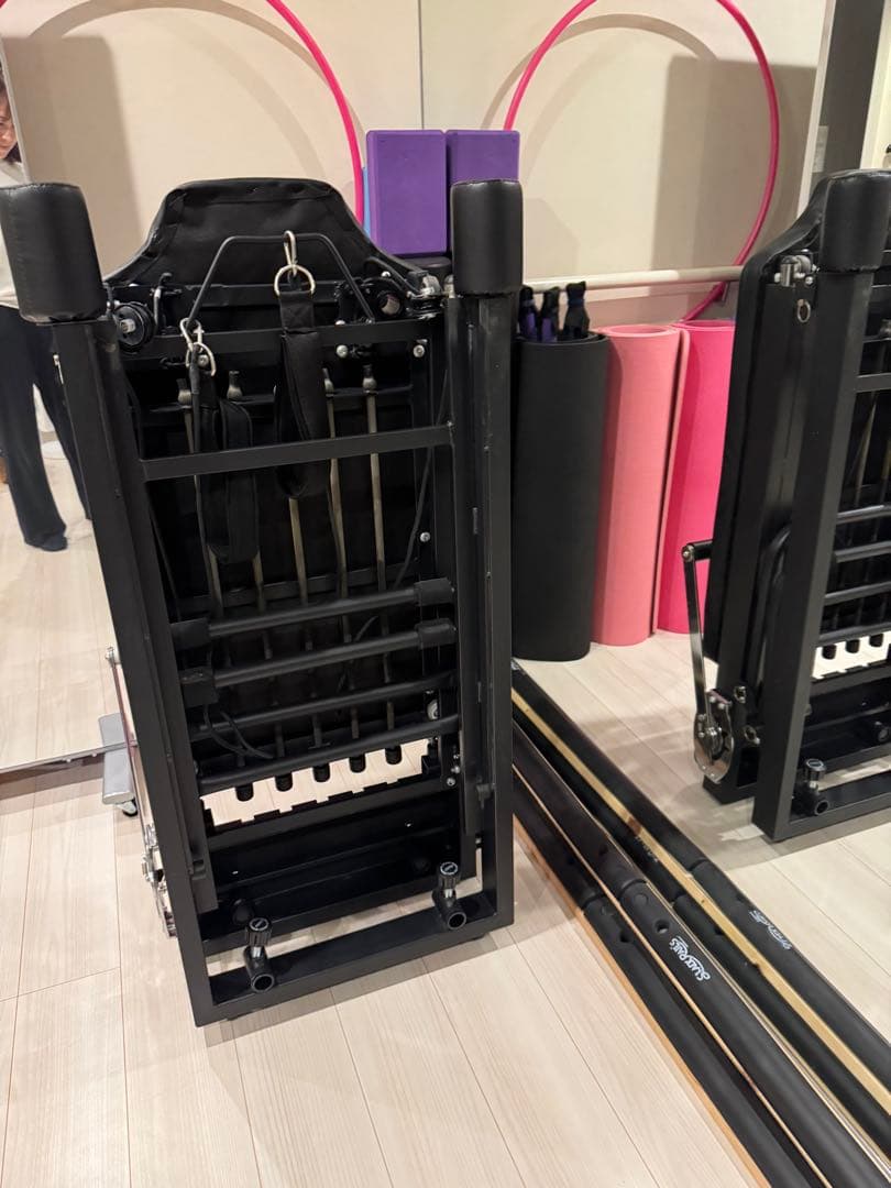 お家でピラティス！ 折りたたみ ピラティス リフォーマー コンパクト 軽量設計