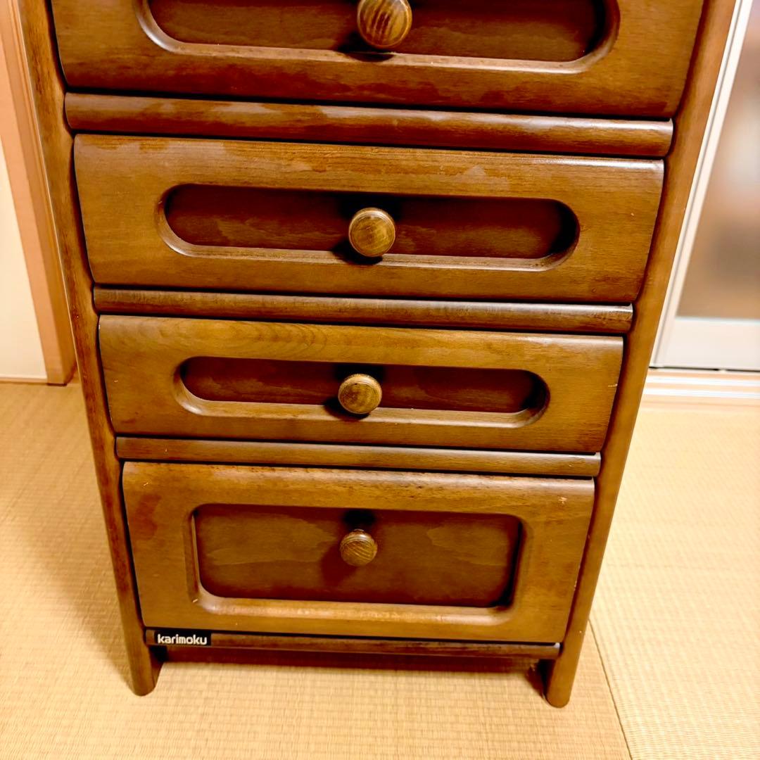 Karimoku カリモク 電話台 4段チェスト 高級家具