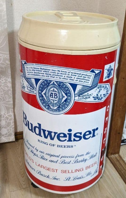 バドワイザーBudweiser 特大缶型冷蔵庫 COOLA CAN-RF60