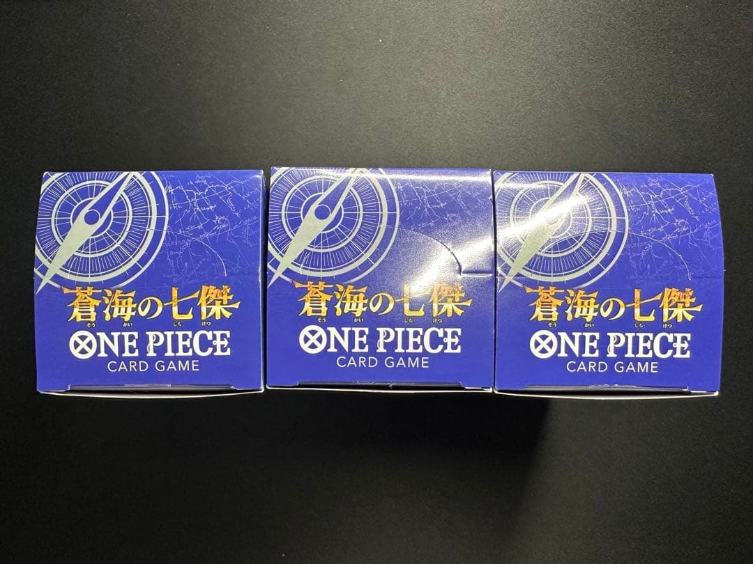 ワンピースカード　ワンピカ　蒼海の七傑　テープカット　3BOX
