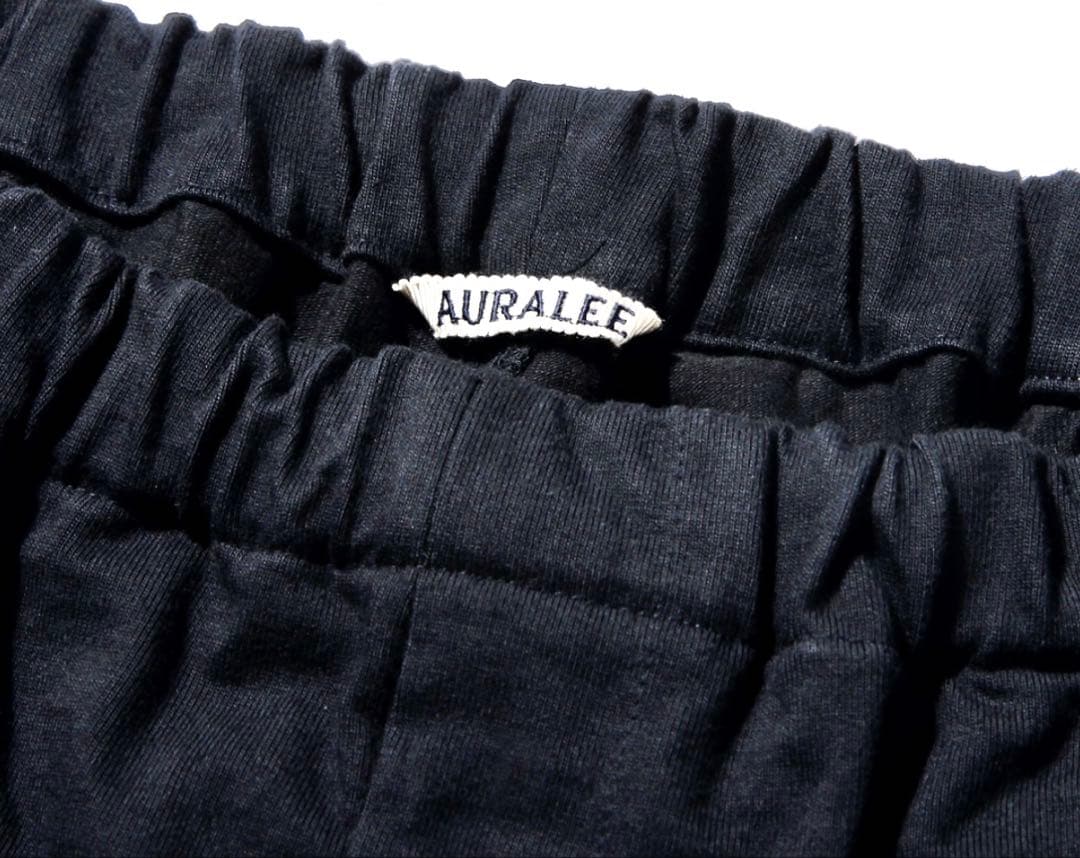 AURALEE オーラリー コットン イージーパンツ ブラック メンズ　日本製