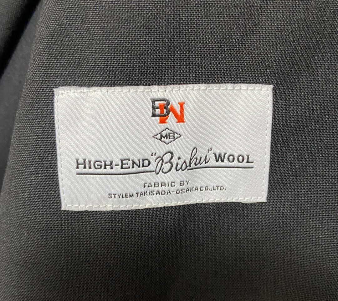 MBハイエンド尾州ウール ミニマルジャケット＆ワイドテーパードスラックス