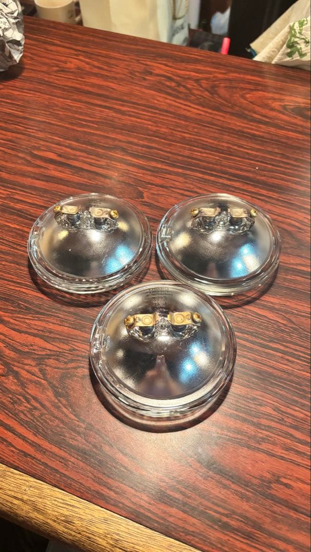 中古　⭐️動作確認済⭐️ハロゲンランプ　PAR36用交換電球　３個セット
