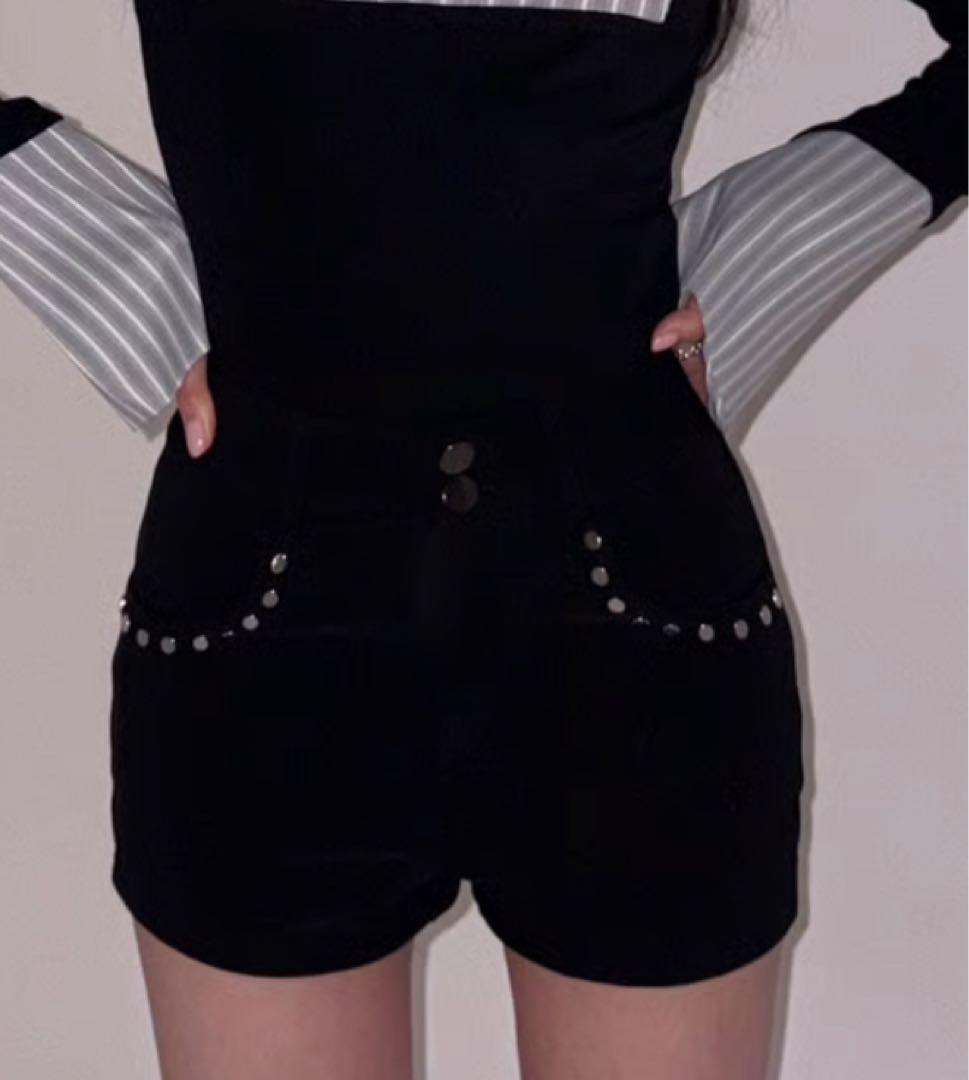 パンツ kiss the club studded short pants