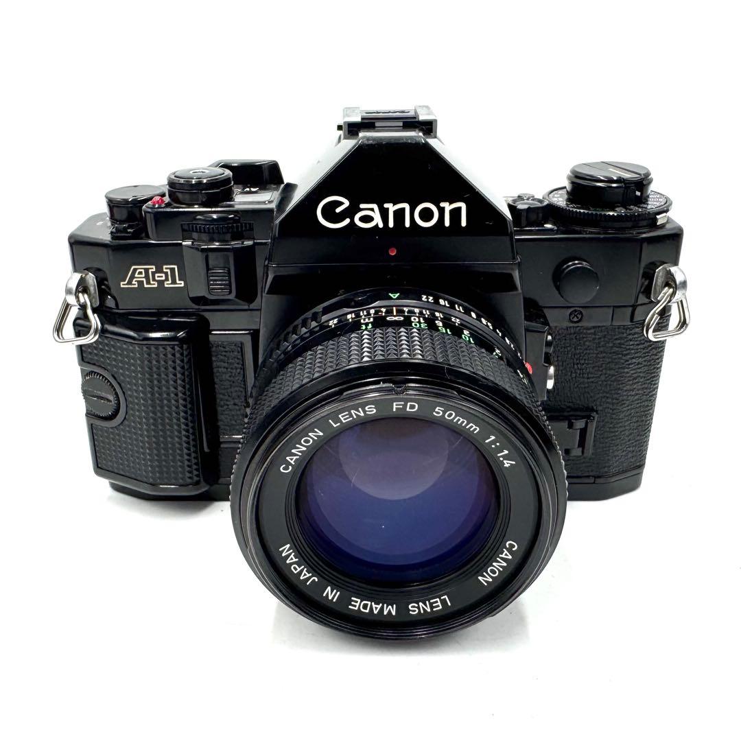 ❁完動品❁Canon A-1 フィルムカメラ FD 50mm f1.4 レンズ