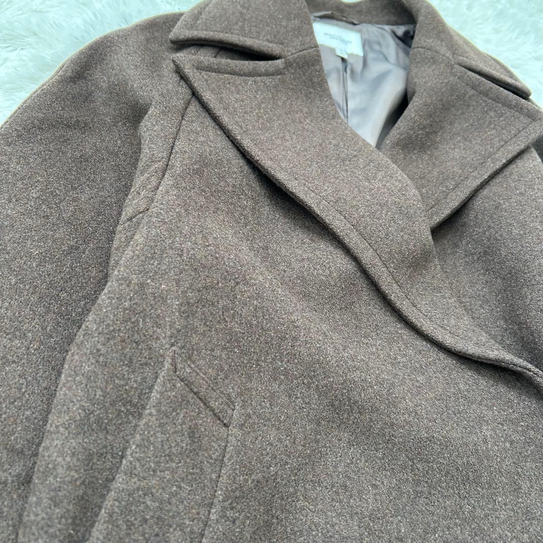 【極美品】BEAUTY&YOUTH ブラウンウールコートマンテコ