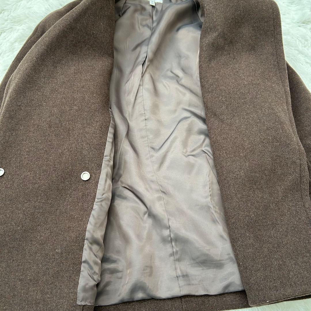 【極美品】BEAUTY&YOUTH ブラウンウールコートマンテコ