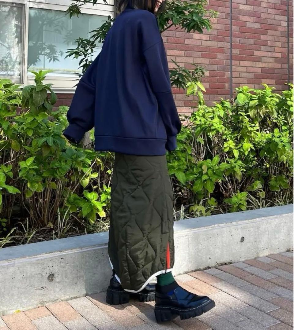 新品 UN3D. アンスリード キルティングドッキングスウェット