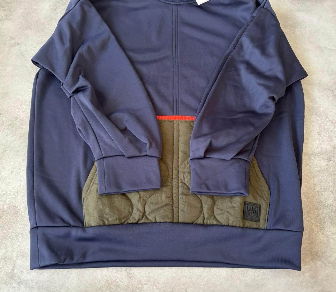 新品 UN3D. アンスリード キルティングドッキングスウェット