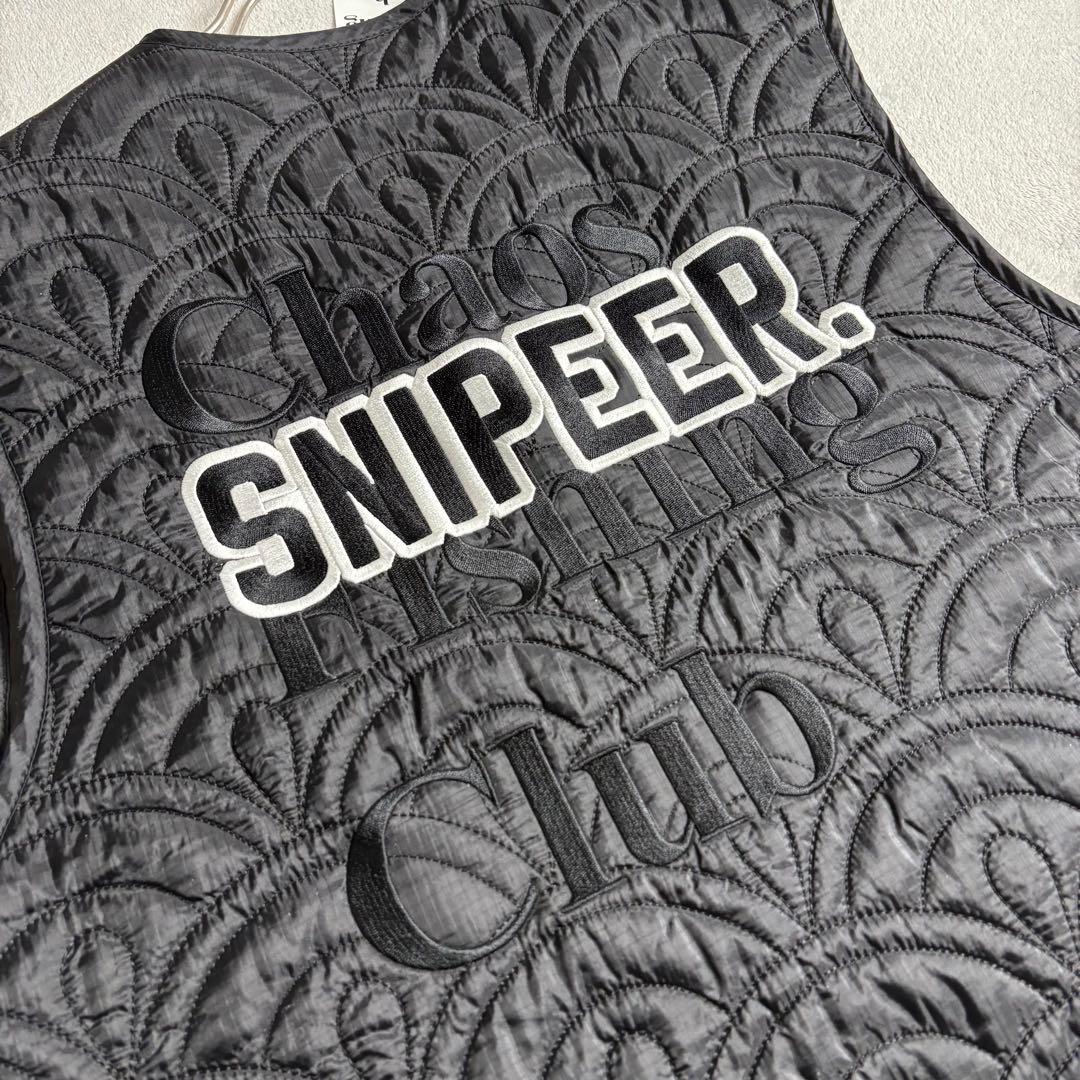 新品　CHAOS FISHING CLUB × sniper 波柄キルトベスト