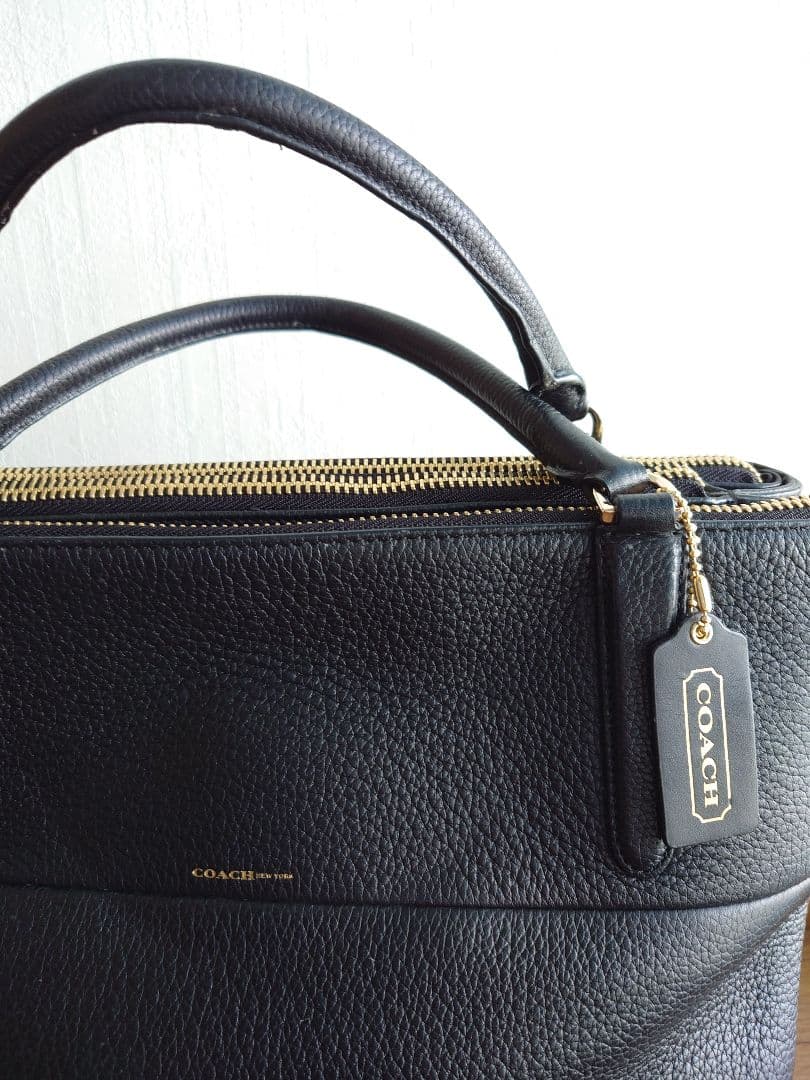 COACH ブラック ビジネスバッグ 男女兼用