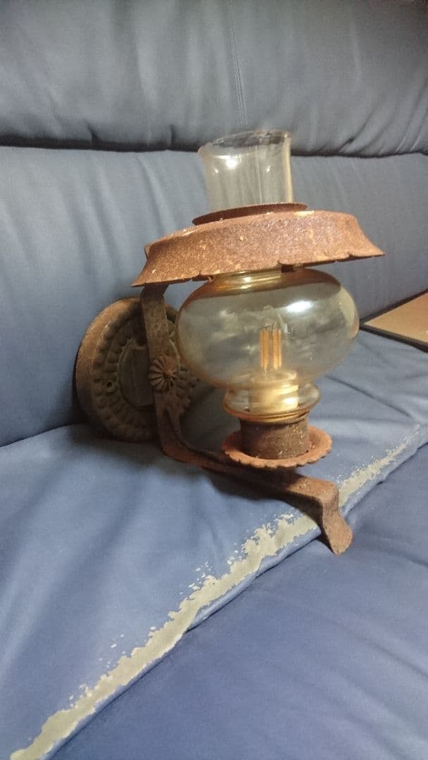 アンティーク レトロ ブラケットライト アンバー ガラス 壁 照明 器具