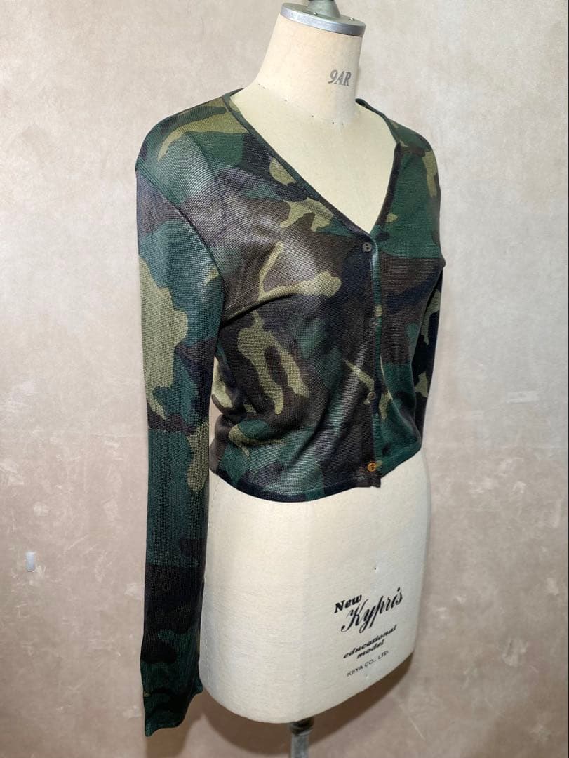 Christian Dior ジョンガリアーノ期 迷彩 カーディガン 40