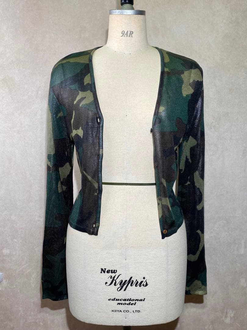 Christian Dior ジョンガリアーノ期 迷彩 カーディガン 40