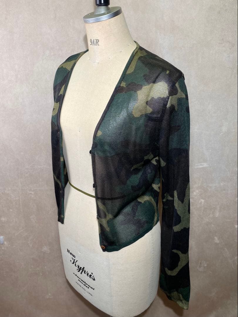 Christian Dior ジョンガリアーノ期 迷彩 カーディガン 40