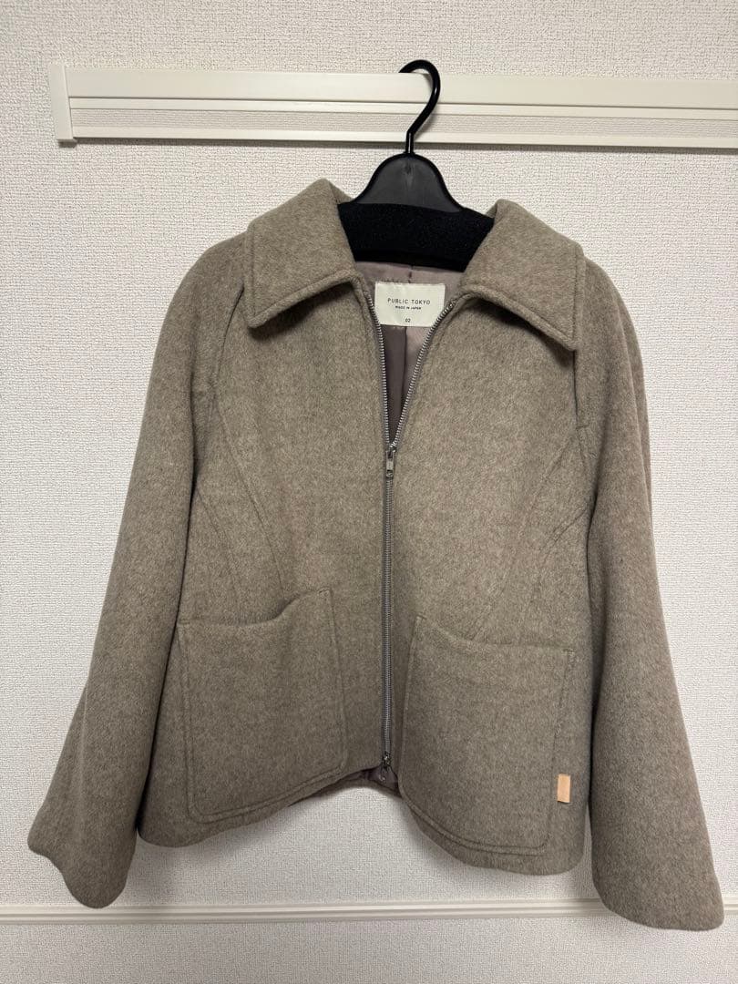 PUBLIC TOKYO　ウールジップショートコート02
