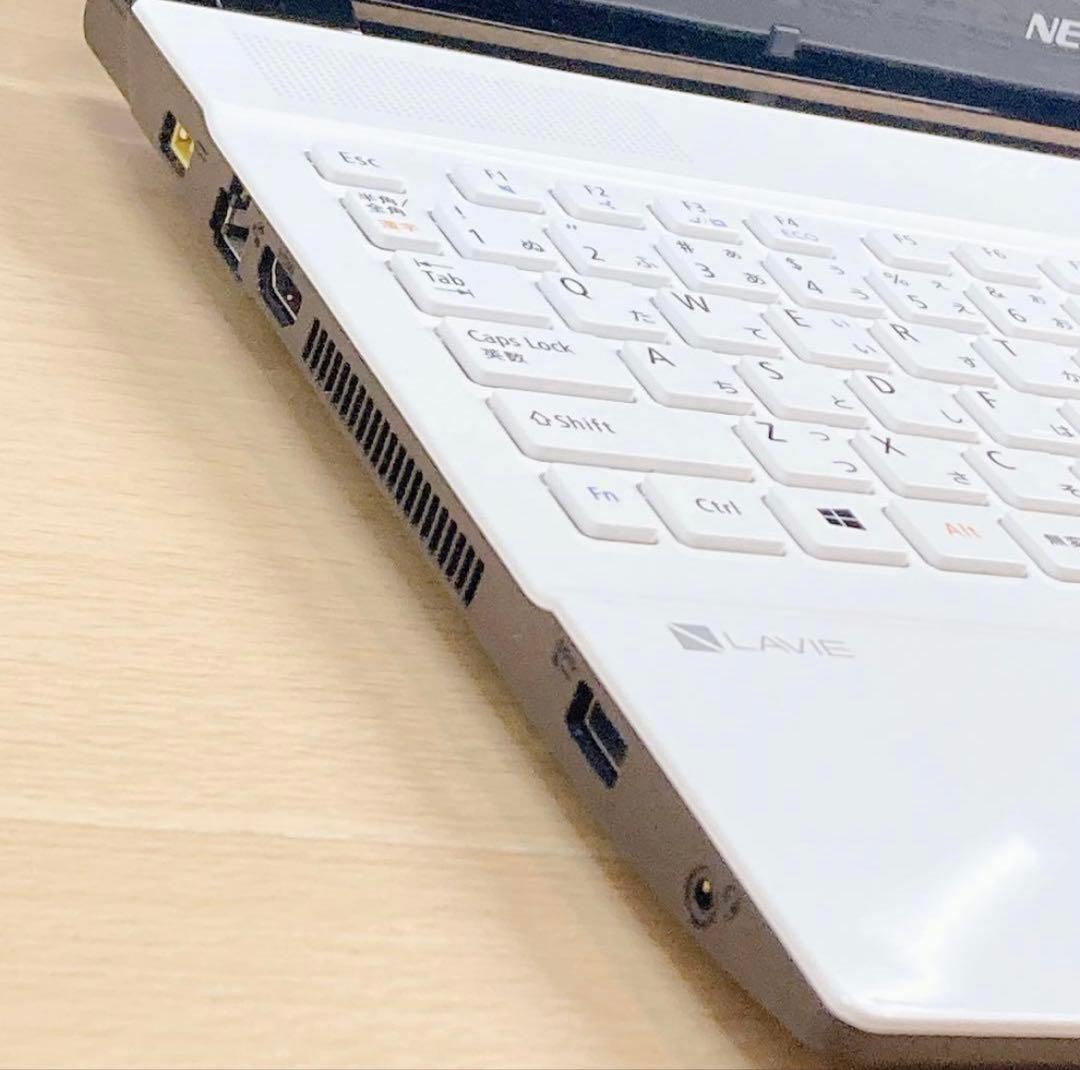 容量1000GB★ Windows11★カメラ 付きNECホワイトノートパソコン