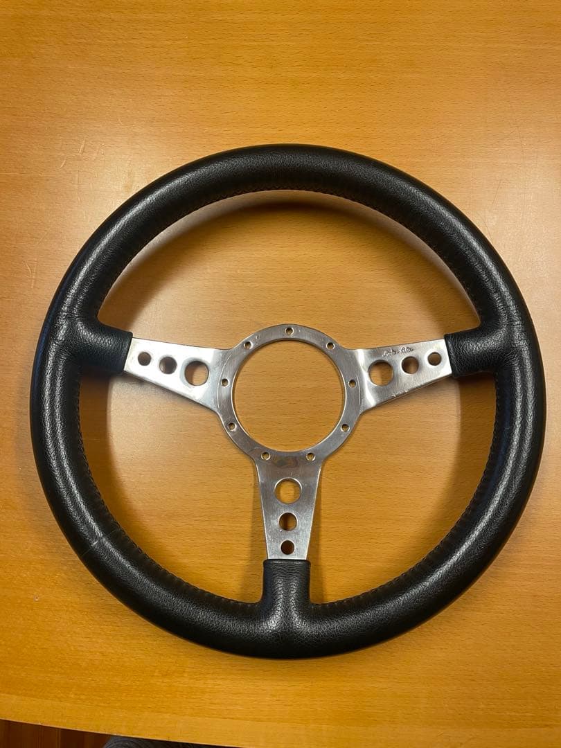 ローバーミニ用モトリタレザーステアリング　ディッシュ型