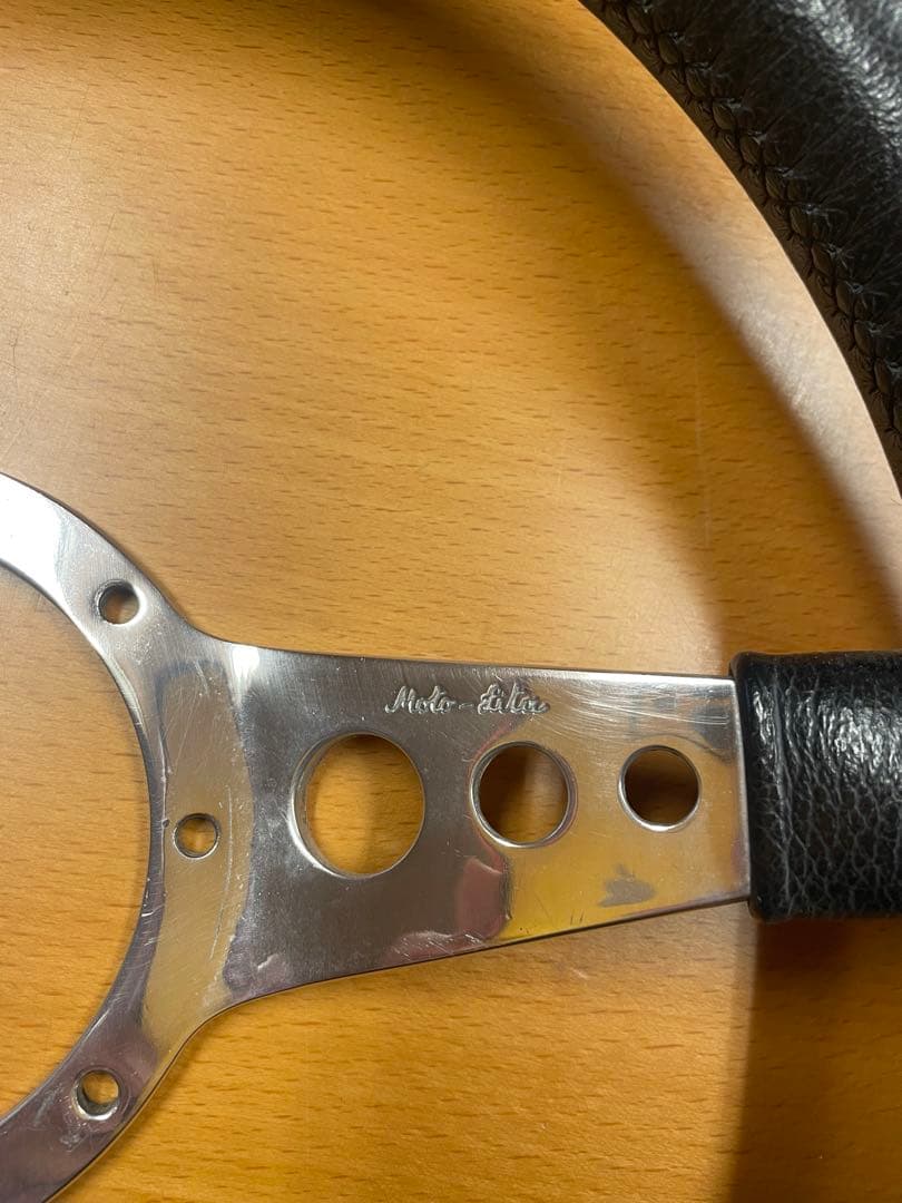 ローバーミニ用モトリタレザーステアリング　ディッシュ型