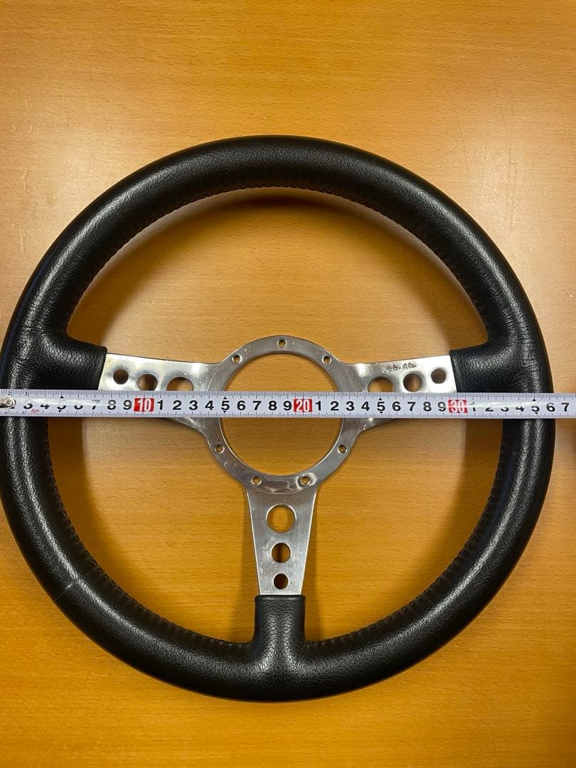 ローバーミニ用モトリタレザーステアリング　ディッシュ型