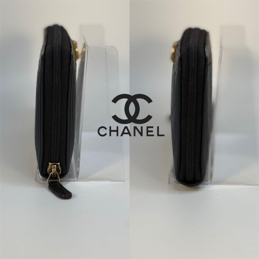 A132 CHANEL 【美品】ボーイシャネル 長財布 ブラック 長財布