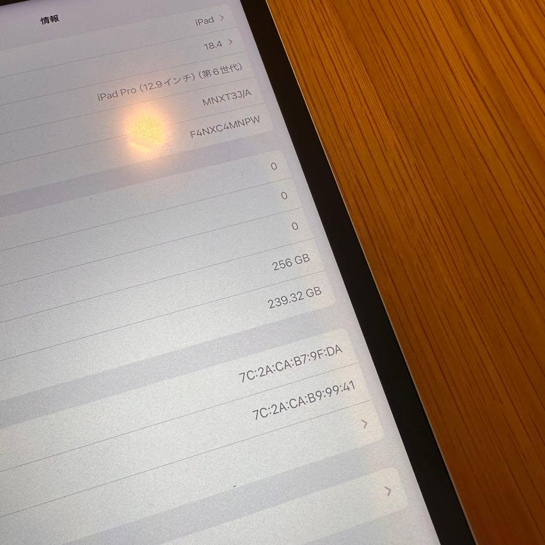 Apple iPad Pro 12.9インチ 第6世代 256GB M2 訳あり