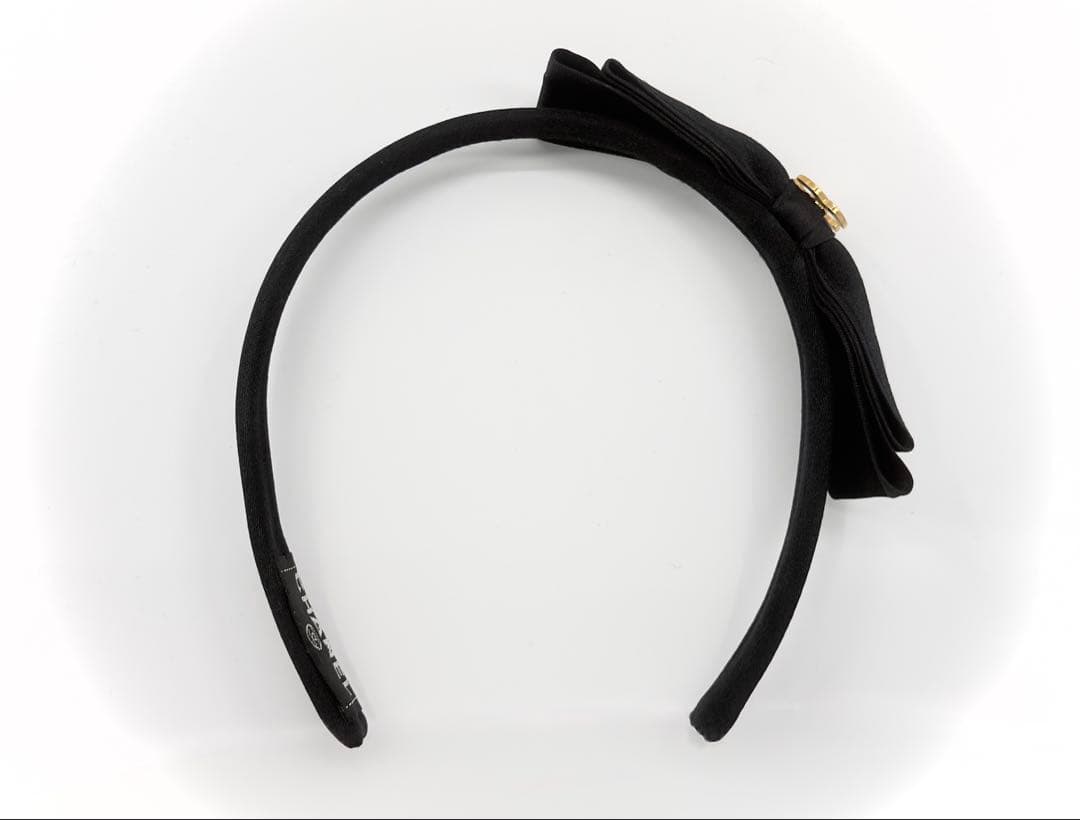 レア CHANEL シャネル カチューシャ リボン ココマーク ヘアアクセサリー