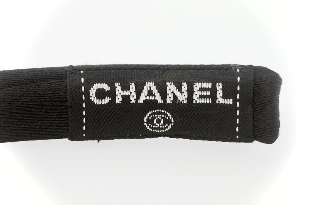 レア CHANEL シャネル カチューシャ リボン ココマーク ヘアアクセサリー