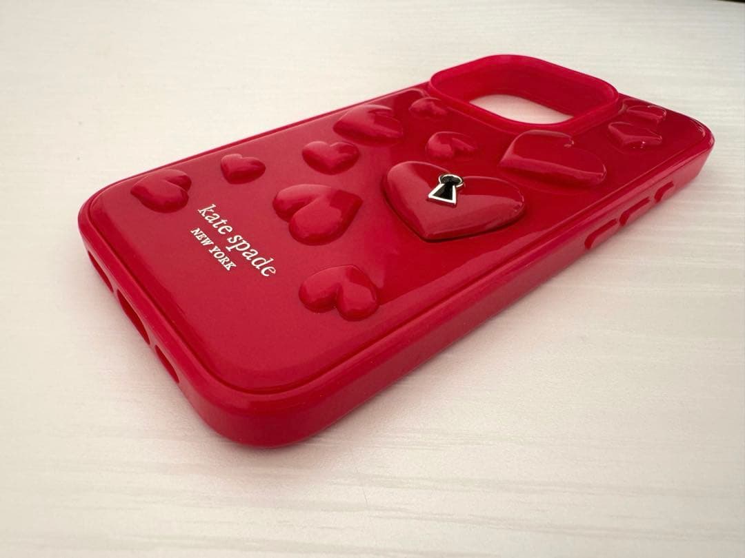 kate spade ハート iPhone15Pro スマホケース