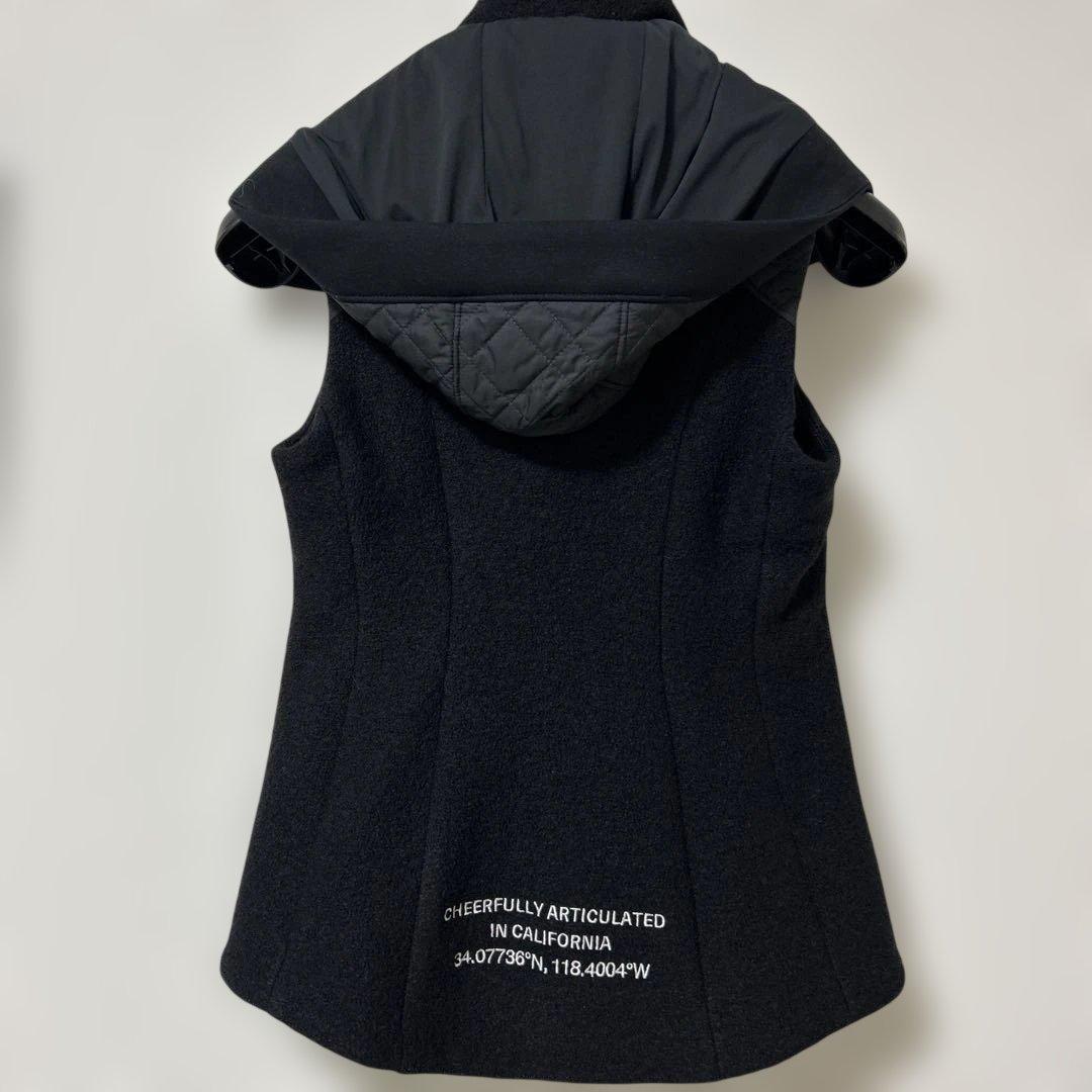 ブラックキルティングジレ レディースジャケット